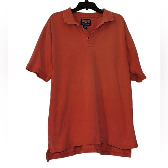 Duluth Trading Co. Polo Shirt Short Sleeve Orange Terracotta‎ Size XL Mens - Picture 1 of 5